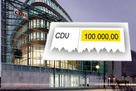 Symbolfoto gestückelte CDU-Spende Symbolfoto gestückelte CDU-Spende