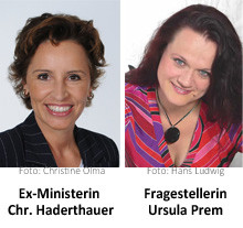 Foto: Ex-Ministerin, Fragestellerin