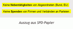 Grafik: Auszug aus SPD-Papier