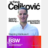 Faruk Čeliković Wahlplakat (Vorderseite)