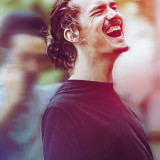 Christian-Linus Pauling Christian Pauling herzlich lachend auf einem Festival in Ingolstadt