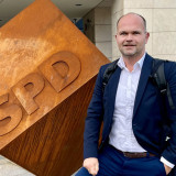 Foto Mario Lorenz SPD, vor der SPD Parteizentrale dem Willy Brandt Haus in Berlin