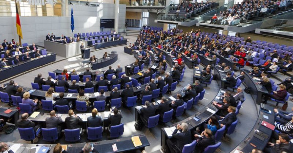 Foto Plenarsaal Deutscher Bundestag