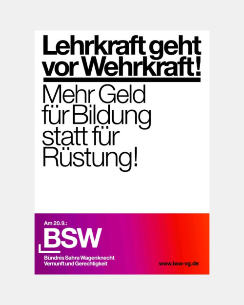 Wahlplakat (Rückseite)
