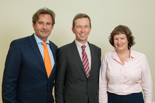 Die Spitzenkandidaten der LKR: Dr. Peter Reich, Prof. Dr. Bernd Lucke, Ulrike Schütt