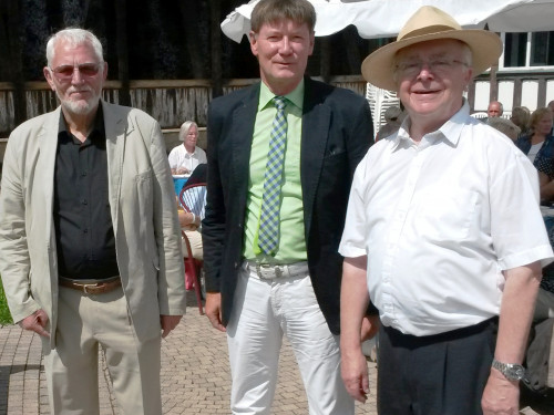 Sommerfest der Wartburgsparkasse 2014 mit den linken Verwaltungsräten Werner Neumann und Dr. Manfred Günther