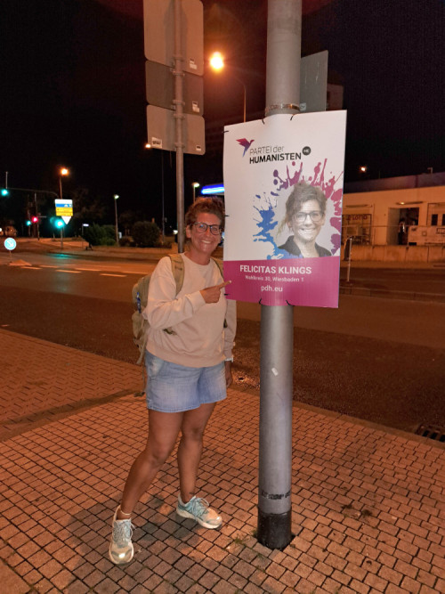 Plakatierung in Wiesbaden