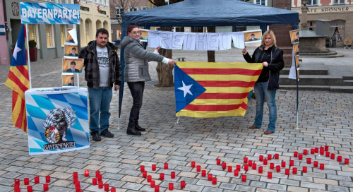Mahnwache "Freiheit für Puigdemont"