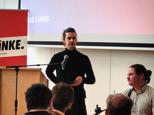 Aufstellungsversammlung für die Linke in Oberbayern mit einer Rede, warum wir der FDP nicht das Wort Innovation überlassen sollten