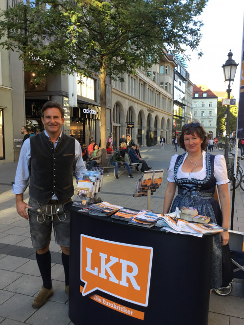 Wahlkampf in Bayern mit der Landesvorsitzenden Ulrike Schütt