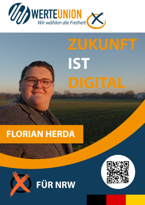 Wahlplakat "ZUKUNFT IST DIGITAL"
