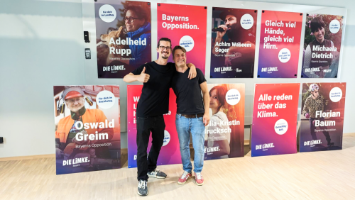 Präsentation unserer Landtagswahlkampagne, die wir in Eigenregie konzipiert und gestaltet haben