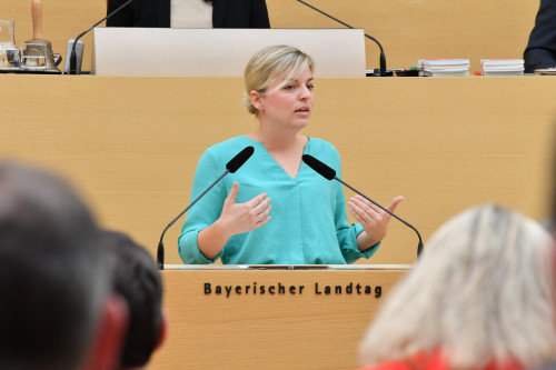 Katharina Schulze im Plenum des Bayerischen Landtags 
