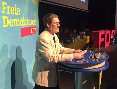 Peter Pernsteiner auf der Landesvertreterversammlung der FDP