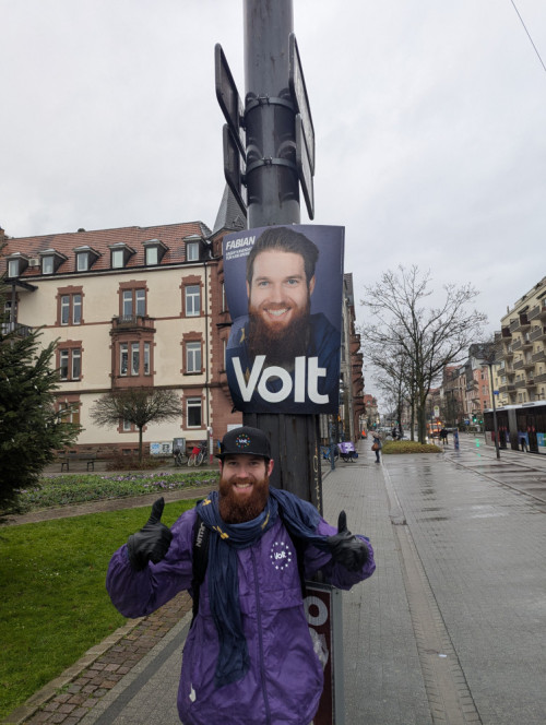 Wahlkampfspaß trotz Regen und Minusgrade
