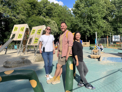 Eröffnung eines Spielplatzes in Lichtenberg mit Bezirksstadträtin Filiz Keküllüoğlu
