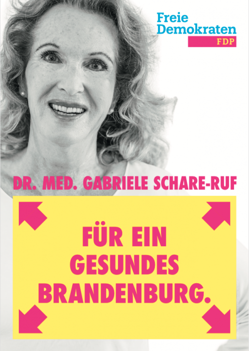 Wahlplakat von Dr. Gabriele Schare-Ruf
