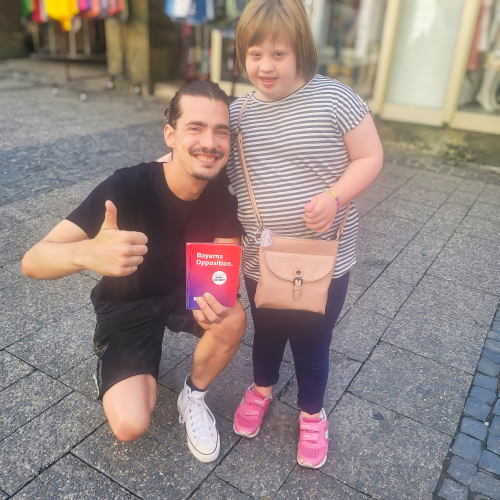 Straßenwahlkampf mit Marie