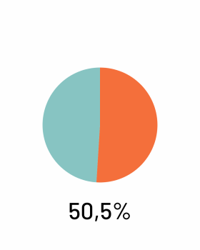 Wahlkreisergbnis: Dorothee Bär: 50,5%