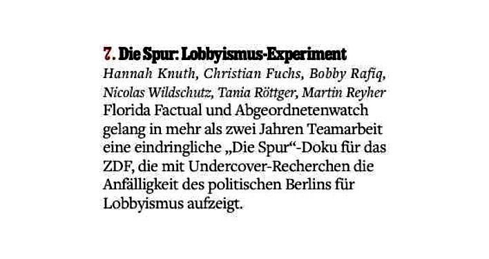 Auszug Journalist des Jahres 2024 Medium Magazin