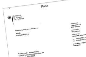 BAMF-Erlass (Ausriss) BAMF-Erlass (Ausriss)