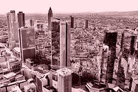 Foto Bankenviertel in Frankfurt Foto Bankenviertel in Frankfurt