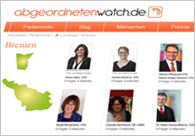 Screenshot Wahlportal