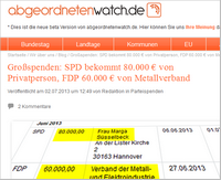 Großspenden an SPD und FDP