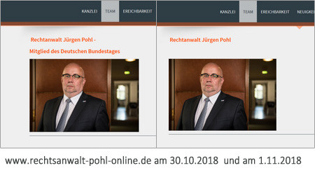 https://rechtsanwalt-pohl-online.de/Team am 30.10.2018 und am 1.11.2018