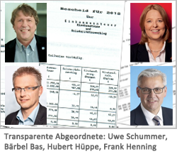 Montage Transparente Abgeordnete