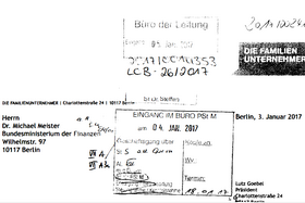 Lobbyschreiben Die Familienunternehmen (Ausriss) Lobbyschreiben Die Familienunternehmen (Ausriss)