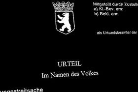 Schriftliches Urteil (Symbolbild) Schriftliches Urteil (Symbolbild)